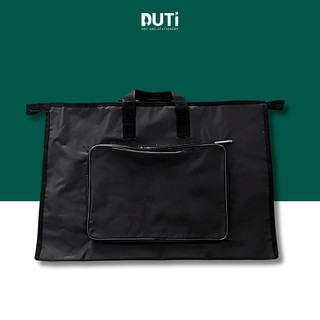 Túi bảng vẽ A3, Cặp đựng bảng vẽ màu đe, Cặp đựng có nhiều ngăn dễ sử dụng - Họa Cụ DUTi