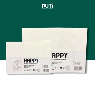 Giấy vẽ phác thảo chất lượng cao Happy, Dày 160gsm, Size A4-A5, Hàng Chính Hãng - Hoạ Cụ DUTi