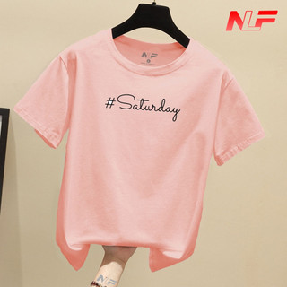 Áo Thun Nữ Tay Ngắn Form Rộng Saturday AT-021 - Trending Xu Hướng - Đơn Giản - Dễ Phối Trang Phục - NLF Unisex Fashion
