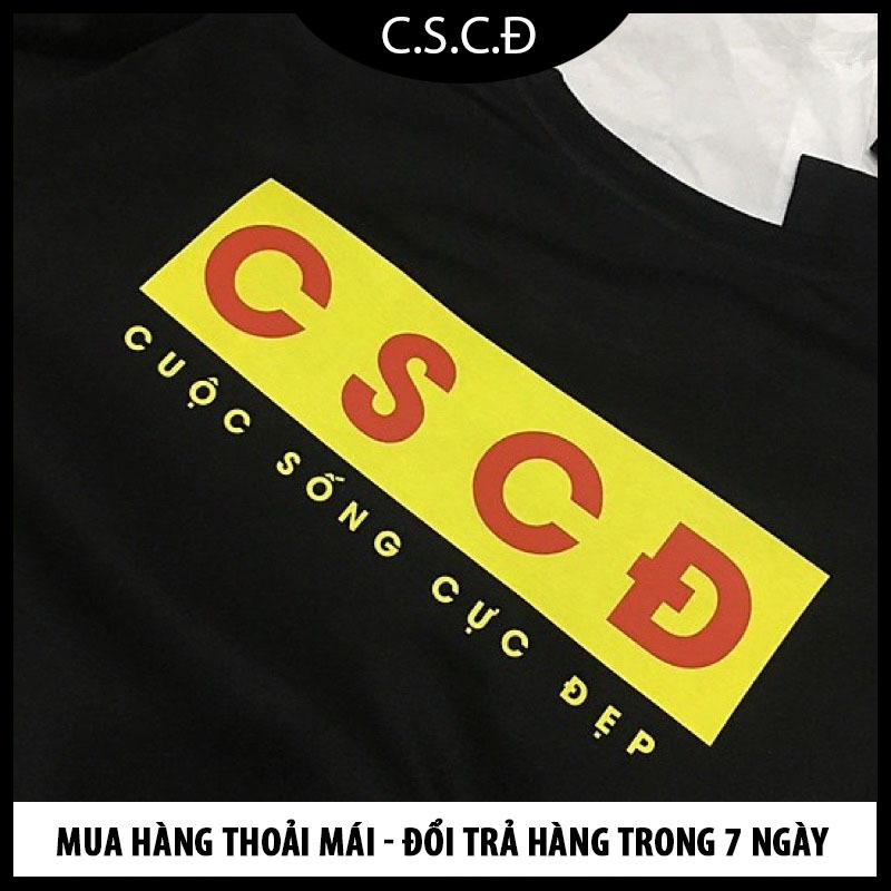 Áo thun cscđ chất cotton cổ bo ảnh thật