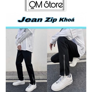  Quần Jean Nam Zip Khóa Quần ống đứng kiểu dáng Baggy phong cách thời trang Hottrend 2024