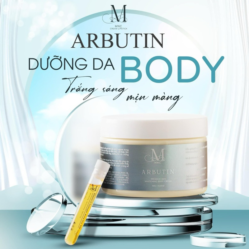 Kem Body Arbutin Kích Trắng [ tặng kèm Serum kích trắng ]