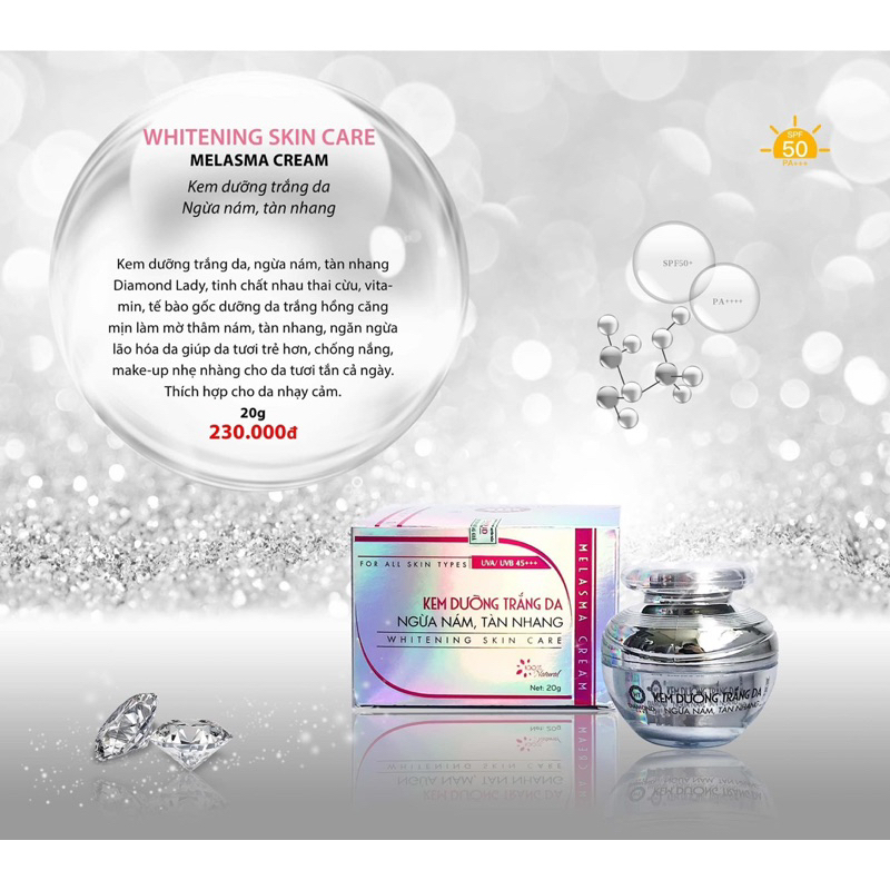 Kem dưỡng ngừa sạm - thâm dạng phô mai Diamond lady