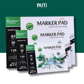 Sổ vẽ màu dạ marker pad giorgione a4/a5 30 tờ 110gsm - hoạ cụ duti