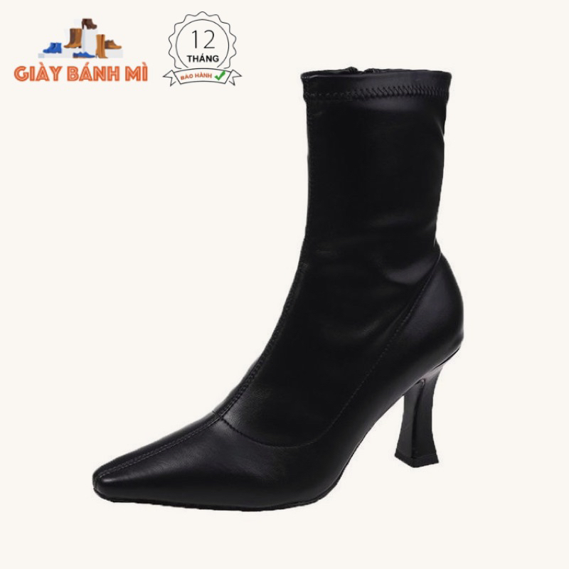 Giày Boots Nữ Cao Gót 8cm G1613, Bốt Có Dây 10cm G1979 Hàng Cao Cấp Fullbox - Shop Giày Bánh Mì