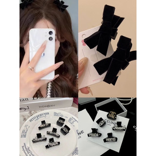 Kẹp tóc mái hình nơ chất liệu nhung from nơ đẹp xinh kẹp nhỏ 2 bên tóc nhẹ nhàng