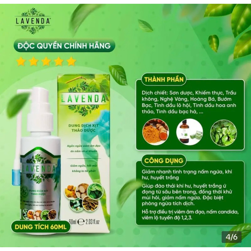 Combo LAVENDA - Xịt Rửa Phụ Khoa