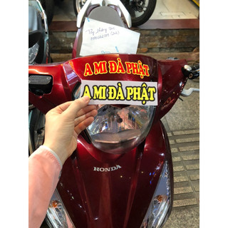 Decal dán chữ “a mi đà phật”