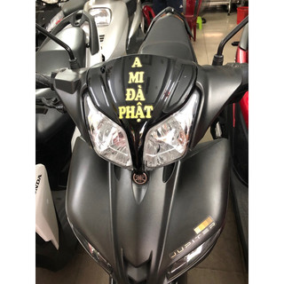 (Gieo duyên) DECAL DÁN CHỮ “A MI ĐÀ PHẬT” (DÁN XE MÁY, V.v CHỐNG NƯỚC 100%)