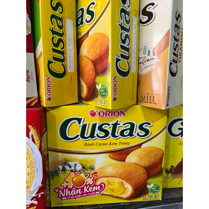 bánh Custas kem trứng 12 chiếc (282g)