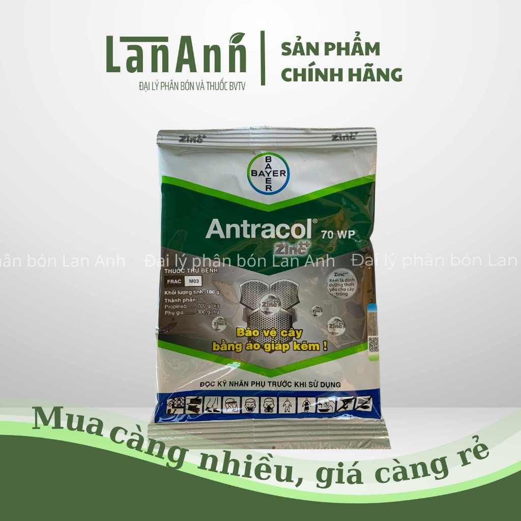 Thuốc trừ bệnh Antracol 70WP 100g
