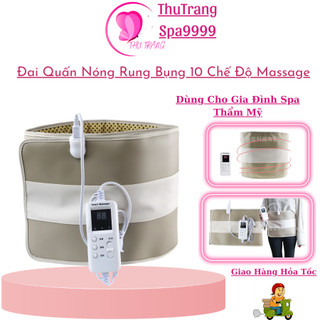 Đai Quấn Nóng Rung 10 Cấp Độ Massage | Đai Giảm Béo Bụng Quấn Nóng Kết Hợp Rung Masa.