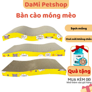 Bàn cào móng cho mèo kèm catnip - cào móng mèo lượn sóng