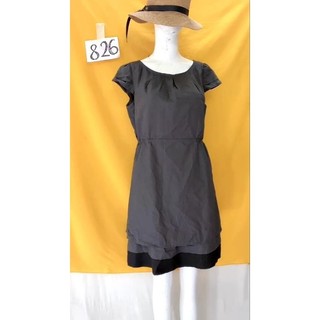 đầm công sở màu xám đen size M/L. S826