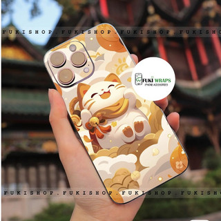 Tấm dán Skin Mặt Sau Thần Tài MS031 FULL VIỀN 15 promax , 14 pro max , 13 pro max ,12 pro max , 11 pro max - FukiShop