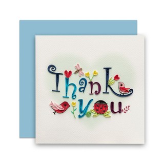 Thiệp Handmade, Thiệp Giấy Xoắn (Quilling Cards) - Thiệp Sinh Nhật, Tình Yêu, Chúc Mừng - Thank You 15x15cm