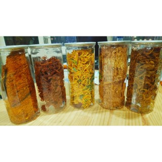 Combo khô ăn liền quà tết khô bò, khô gà, khô mực hũ cao cấp 300g