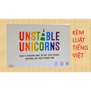 TRÒ CHƠI THẺ BÀI UNSTABLE UNICORNS - CHUỒNG KỲ LÂN KỲ DIỆU - PHIÊN BẢNG TIẾNG ANH