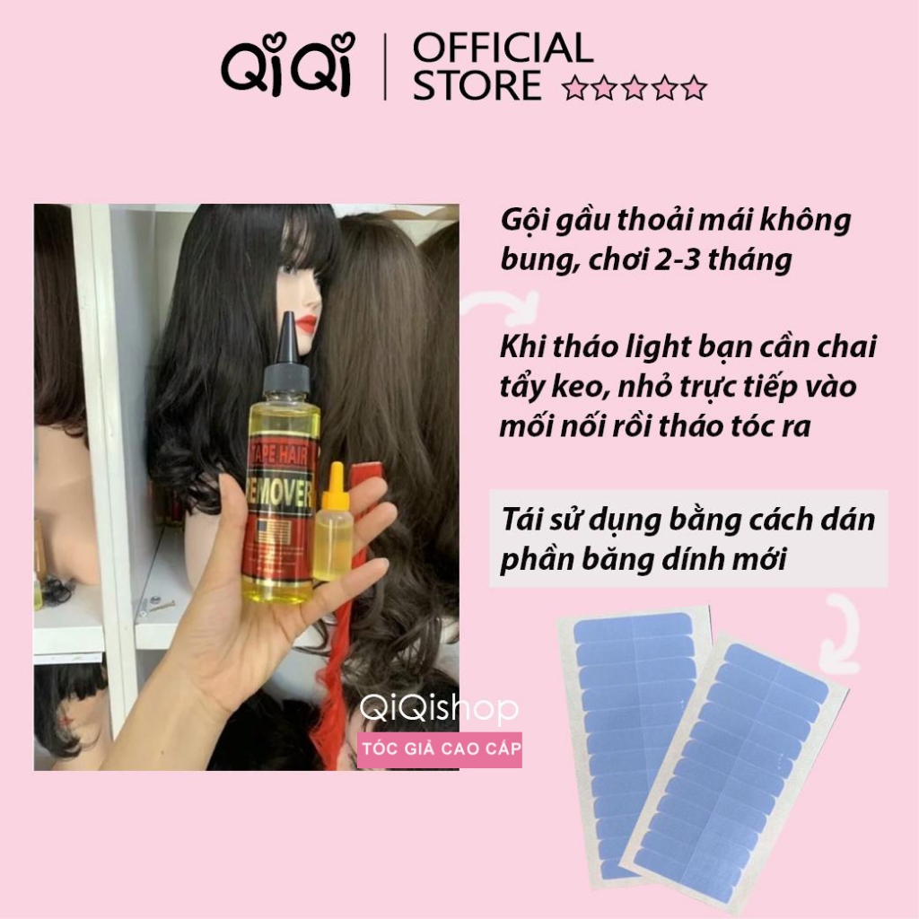 Tóc Giả Kẹp Highlight Dạng Thẳng Dài 50cm Nhuộm Ombre Cho Bé Gái MyBaby