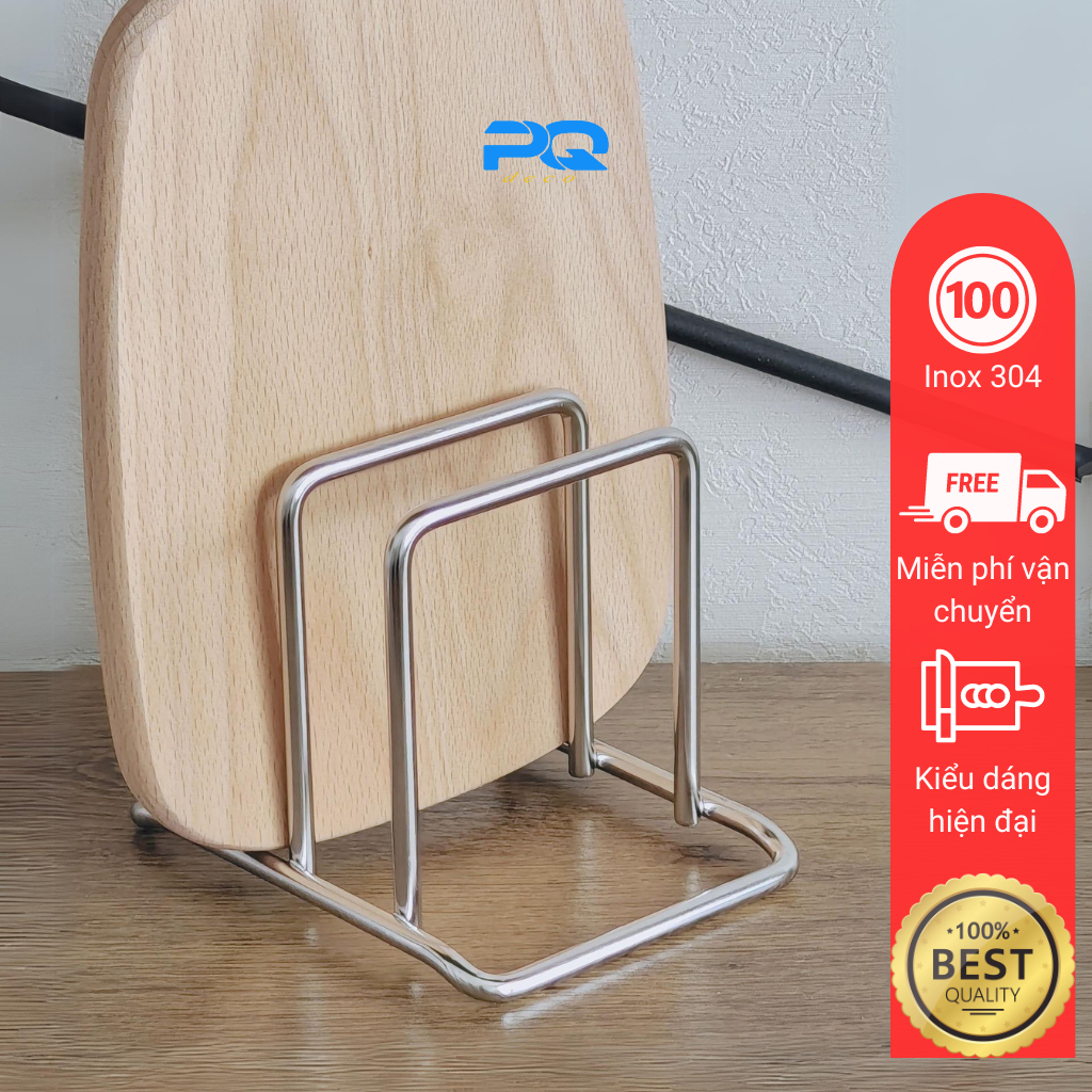 Kệ gác thớt inox 316 giá gác nắp nồi bếp để bàn N330