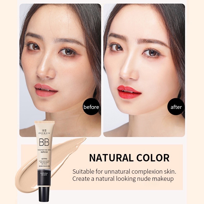 Kem Nền Trang Điểm BB Không Thấm Nước, Dưỡng Ẩm Và Lâu Trôi, Da Trắng Sáng Tự Nhiên