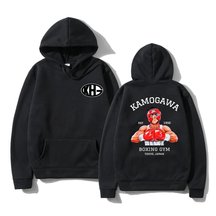 Mẫu áo Hoodie Kamogawa Boxing Gym Anime Hajime No Ippo độc chất