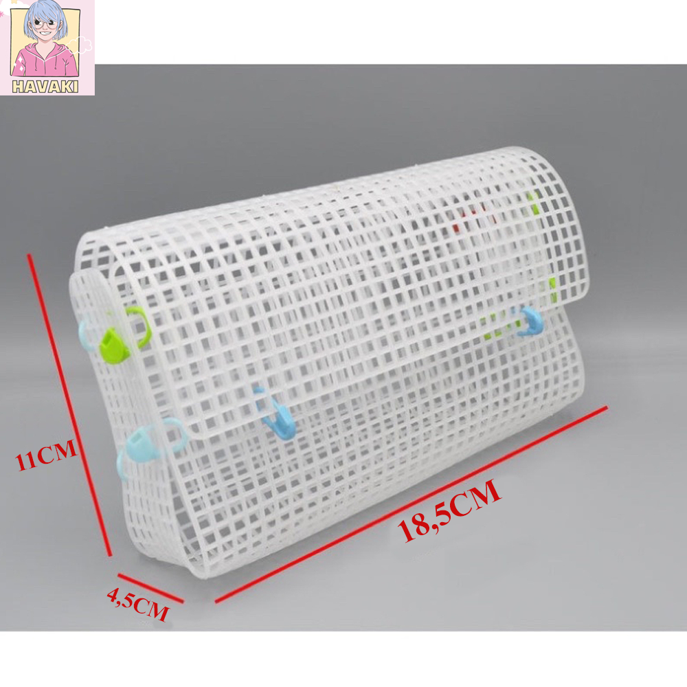 Khung canvas nhựa lỗ vuông đan túi handmade, khung canvas cắt sẵn làm túi tự đan - Phụ kiện đan túi 