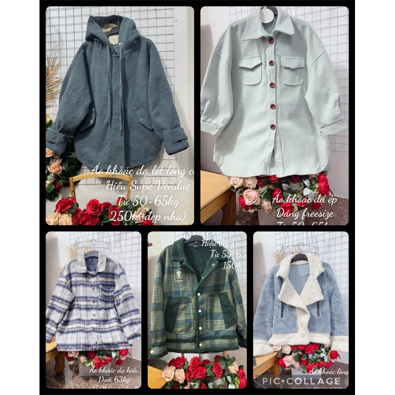 Áo khoác dạ lông kiểu( nhiều mẫu: vest , blazer, khoác)