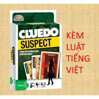 CLUEDO SUSPECT- VỤ ÁN BIỆT THỰ PHIÊN BẢN TIẾNG ANH DẠNG THẺ