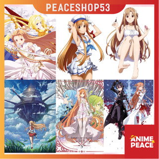 Poster postcard 300gsm anime sword art online giấy decal tranh dán tường anime manga sword art online pt28