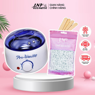 Nồi nấu sáp nóng chảy 💓TẶNG QUE GỖ 💓 Nồi đun sáp wax lông Pro-wax100 loại 1 dây đồng ổ cắm lớn 8582