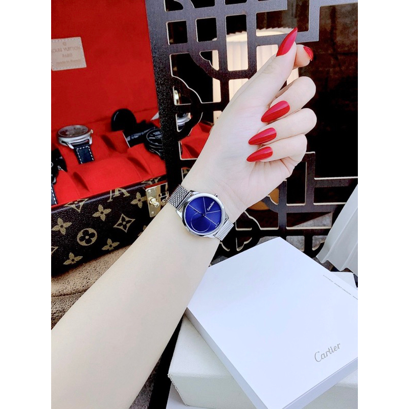 Đồng hồ cặp nam nữ CALVIN KLEIN MINIMAL K3M21123 , K3M22123 mặt tròn dây mesh siz 34mm, 41mm