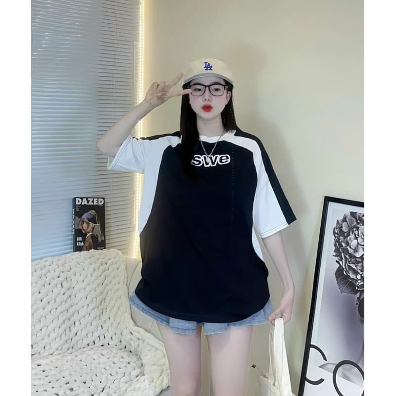 Áo thun cotton SWE freesize form rông
