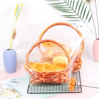 [40 túi] Túi zip hình giỏ size nhỏ - 29.5*22*10cm