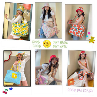“good day” set mũ và túi tote| độc quyền happyland.hnc