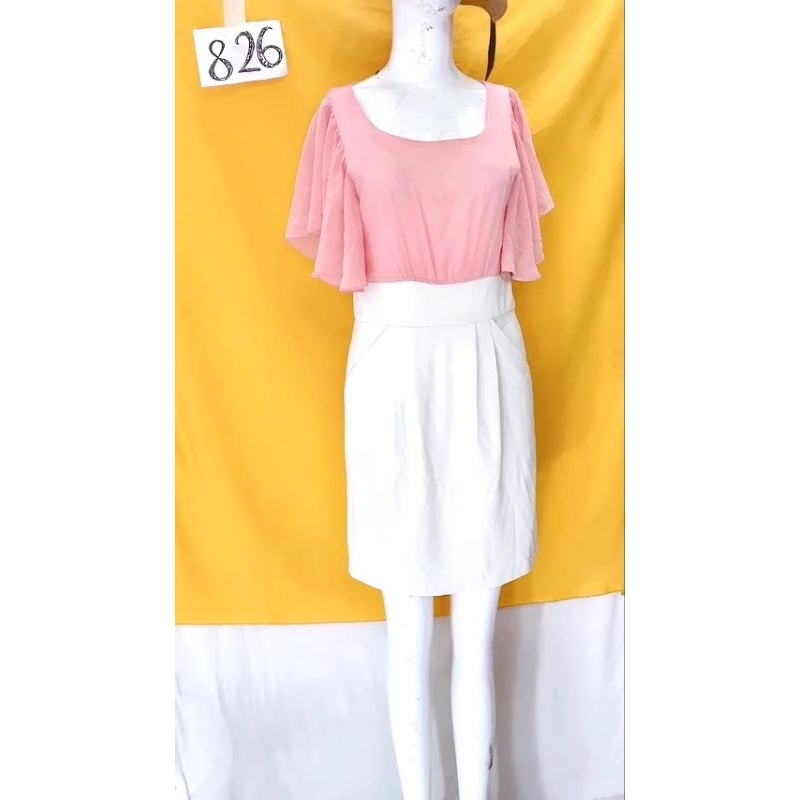 đầm công sở eo thun (dưới size M+). S826