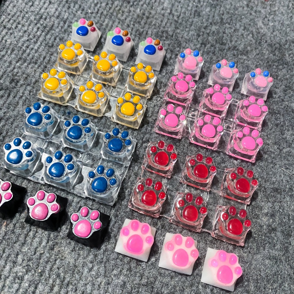 keycap lẻ keycap chân mèo keycap cute - keycap hali