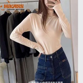 Áo giữ nhiệt Haviss lót nỉ cổ cao 3 phân ôm body vải thun co giãn thời trang thu đông nhiều màu cao cấp