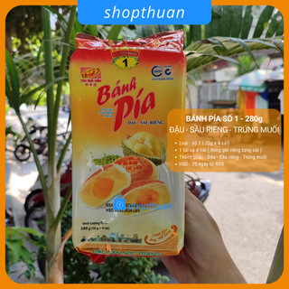 Bánh pía số 1 đậu sầu riêng 280g Tân Huê Viên