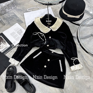 Set Nhung Cổ Bèo Kim Anh Bùi (Hàng Sẵn)