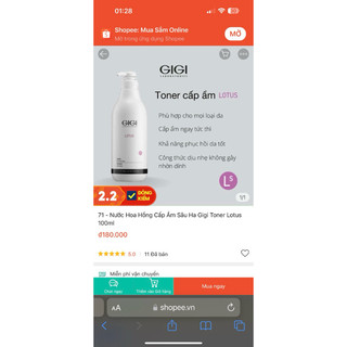 Toner gigi Lotus cấp ẩm