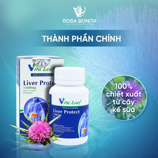 Viên uống giải độc gan Liver Protect làm mát gan tăng cường chức năng gan lọ 60 viên Rosa Bonita