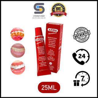 Kem đánh răng y tế trắng răng, ngừa sâu răng Ajona của Đức 25ml