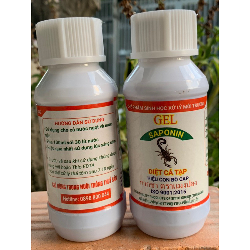 xả kho diệt cá tạp Gel saponin thay thế saponin 2008 cực mạnh, cam kết đảm bảo chất lượng