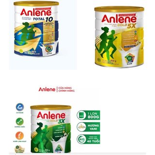 Sữa bột bổ sung dinh dưỡng Anlene Total 10 lon 800g