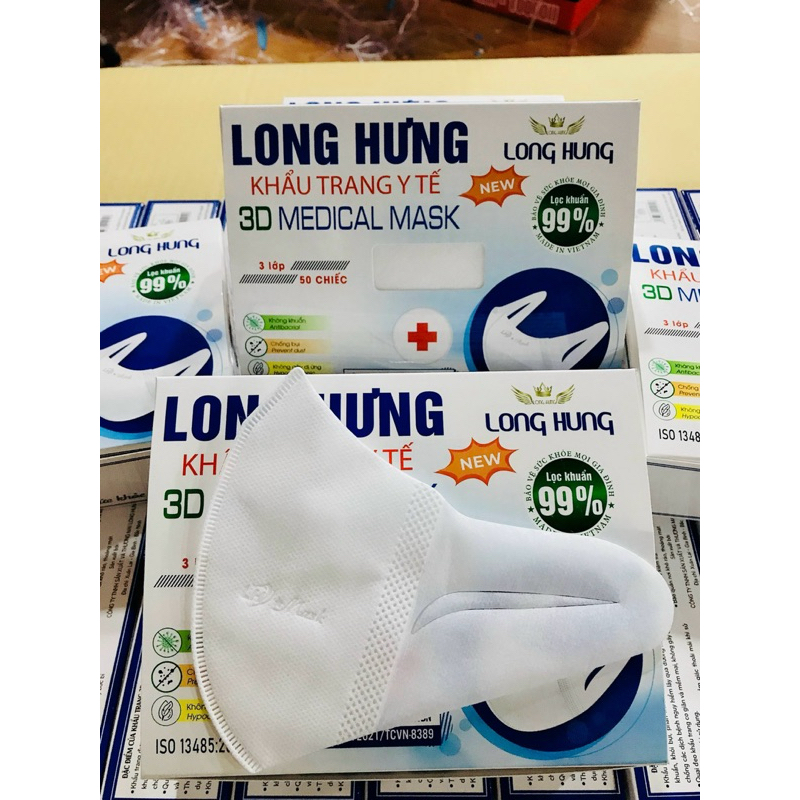 Hộp 50 chiếc khẩu trang 3D Mask