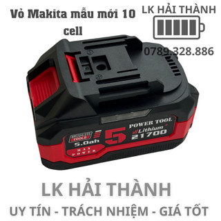 Vỏ mạch pin makita 18v 21v 5s2p 10 cell 18650 mẫu mới có đèn led 2 bên