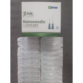 Combo 50 kim meso 32G-4mm hãng Nanoneedle, Trung Quốc, giá 350.000 đồng, sản phẩm không thể thiếu ở các spa.