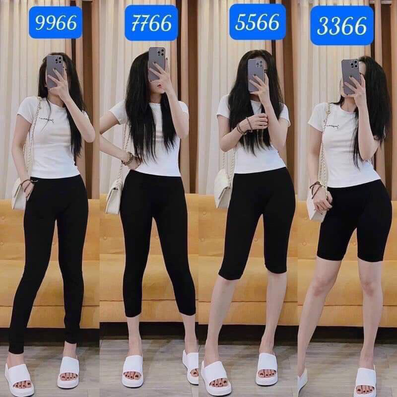 Quần legging nữ đùi , ngố , lửng , dài , 3366 5566 7766 9966 có 2 túi Shop_an89