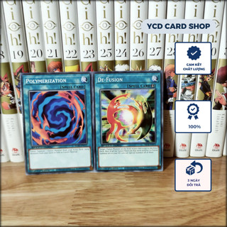 Thẻ bài yugioh chính hãng set bài phép Polymerization và De-Fusion– Common